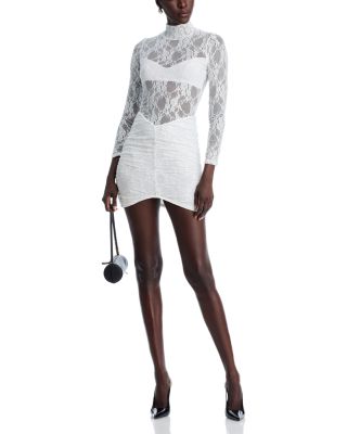 Drop Waist Lace Mini Dress