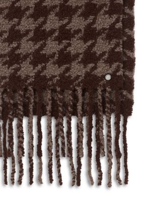 Nora Houndstooth Alpaca Blend Scarf