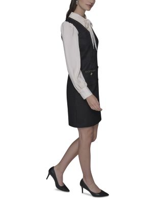 Tweed Layered Look Dress