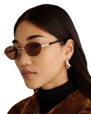 Le Bebe Oval Sunglasses, 58mm