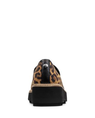 Women's Peggi Leopard Print Suede Wedge Loafers