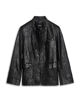 Veryn Cuir Froisse Leather Jacket