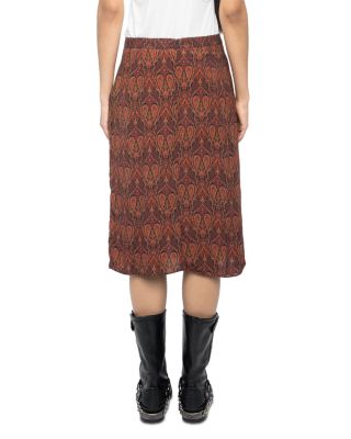 Julen Paisley Print Skirt 