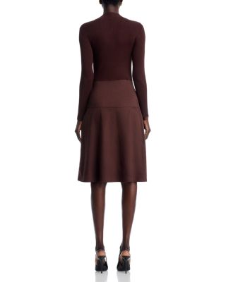 Mock Neck Long Sleeve Dress