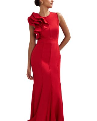 Tyra Ruffle Trim Dress