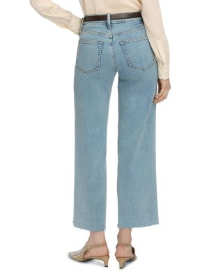 Le Slim High Rise Ankle Crop Palazzo Jeans in Spring Raw After