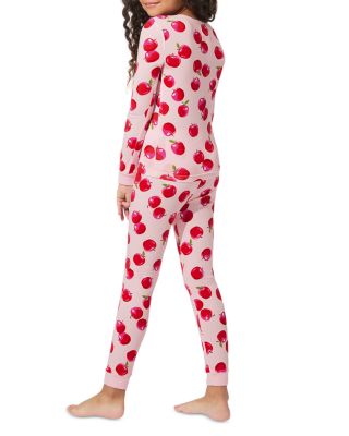 Girls' Knit Printed Long Sleeve Pajama Set - Little Kid, Big Kid