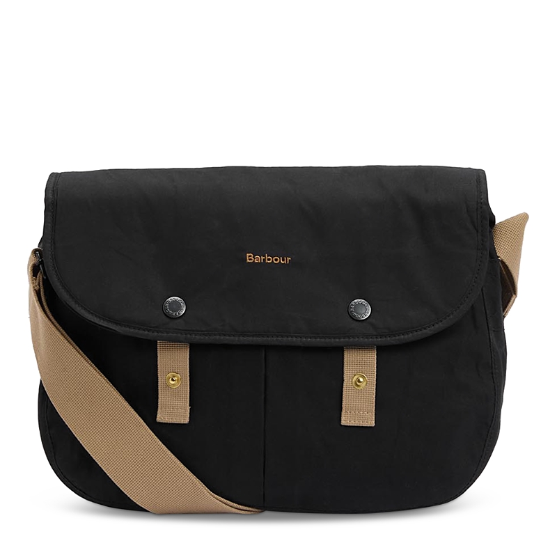 Barbour Transport Riever Crossbody Bag In Black