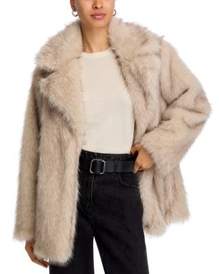 Kindra Faux Fur Big Collar Coat