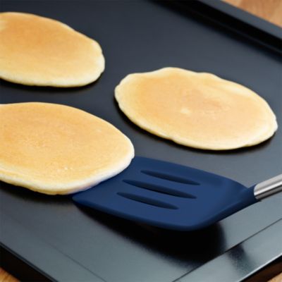 Silicone Stainless Steel Handle Slotted Turner