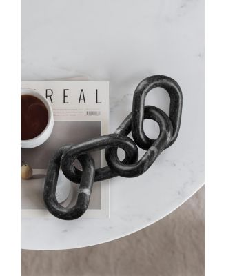  Eternity Black Marble Links Decorative Chain