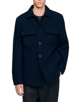 Wool Boucle Shirt Jacket