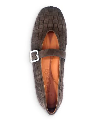 Women's Winifred Woven Suede Ballerina Flats