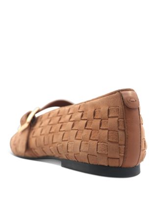 Women's Winifred Woven Suede Ballerina Flats