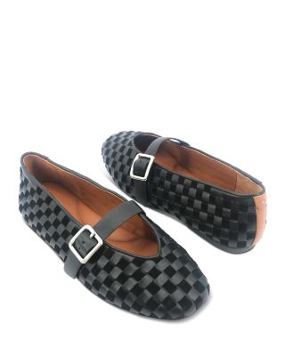 Women's Winifred Woven Suede Ballerina Flats