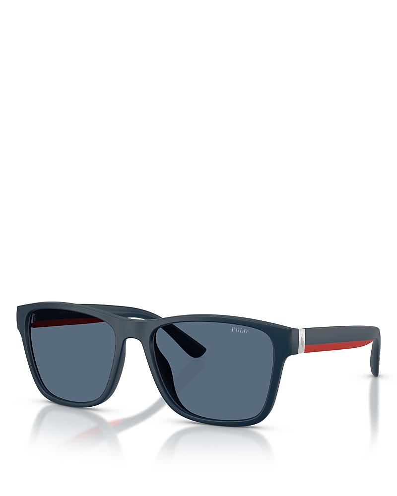 Polo Ralph Lauren Ph 4229u 590480 56mm Unisex Square Sunglasses In Blue