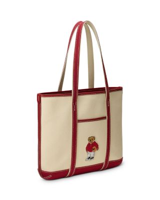 Polo Bear Canvas Small Shopper Tote