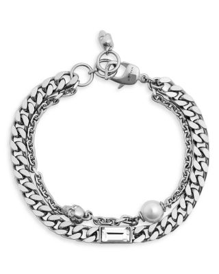 Skull &amp; Cultured Freshwater Pearl Bracelet