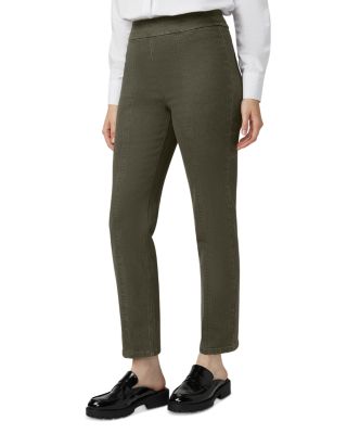 Mid Rise Straight Jeans in Olive Night