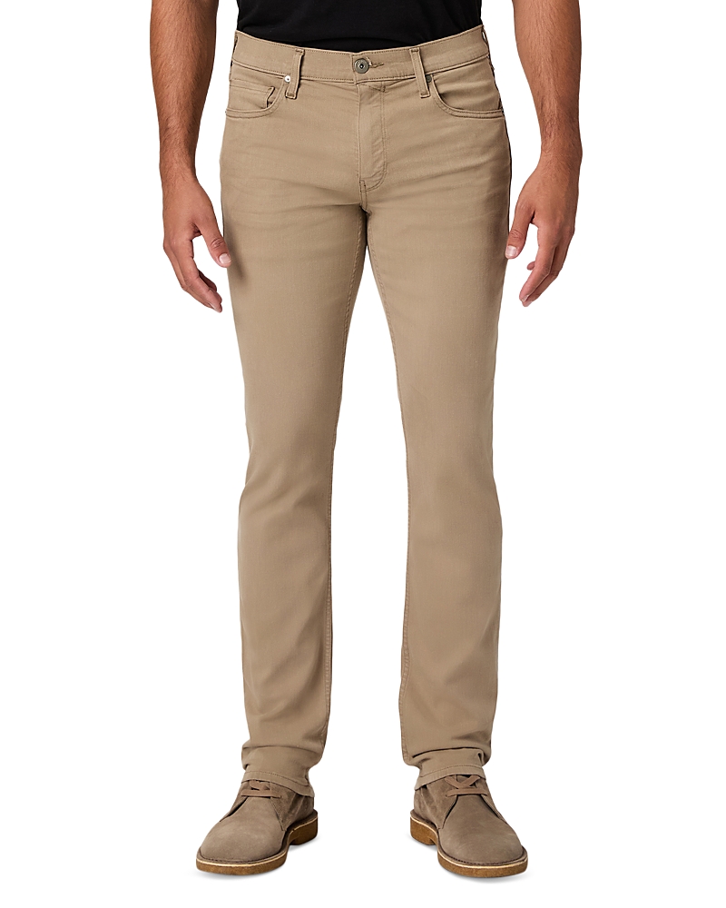 Paige Lennox Slim Fit Jeans In Dusty Trail In Brown