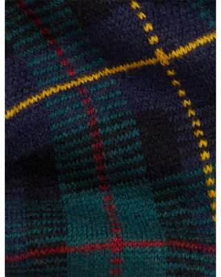 Boys' Plaid Wool Earflap Hat & Bootie Set - Baby