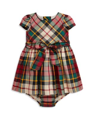 Girls' Plaid Twill Dress & Bloomer - Baby