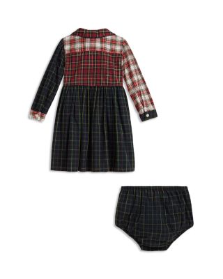 Girls' Plaid Cotton Poplin Shirtdress & Bloomer - Baby