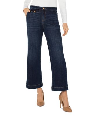 Stride Ankle Wide Leg Jeans in Albany
