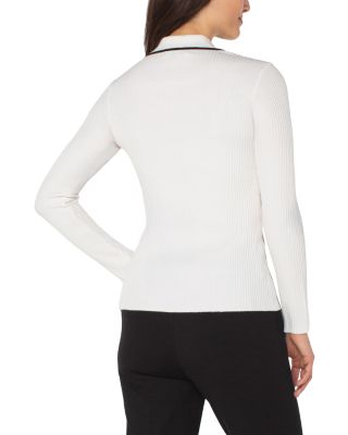 V Neck Collared Sweater