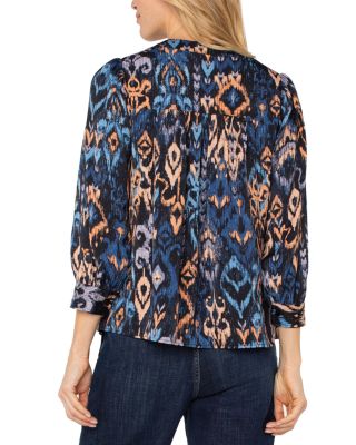 Ikat Print Top