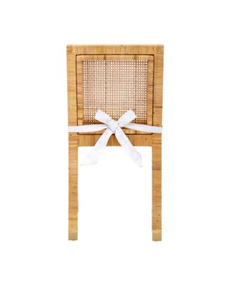  Amara Rattan Performance Fabric Dining Chair in Natural