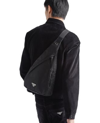 Re-Nylon and Leather Backpack