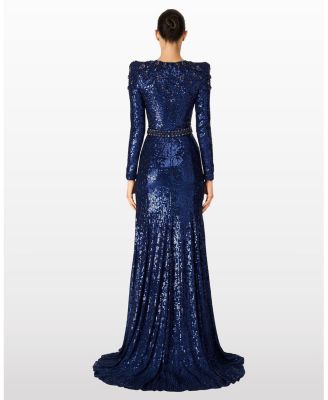  Georgia Sequin-embellished gown