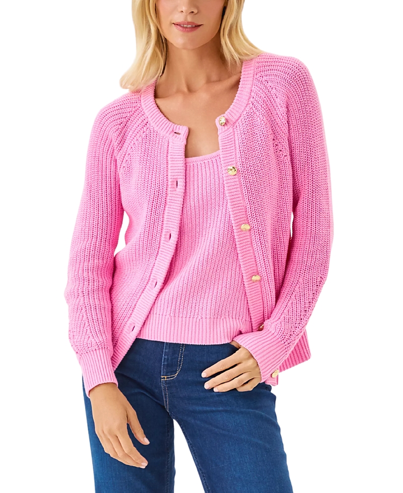 Lilly Pulitzer Bristow Cardigan In Pink