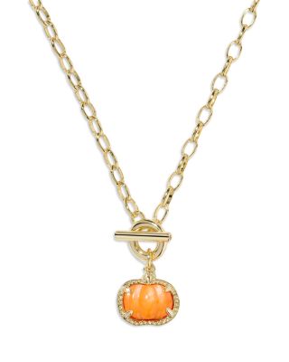 Pumpkin Chain Necklace, 17" 