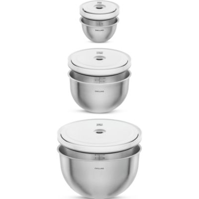 Fresh and Save 3 Piece Stainless Steel Vacuum Bowl Set