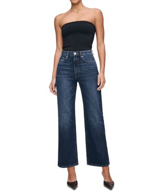 Karmine SculptSystem High Rise Ankle Refined Wide Leg Jeans in Dark Sea