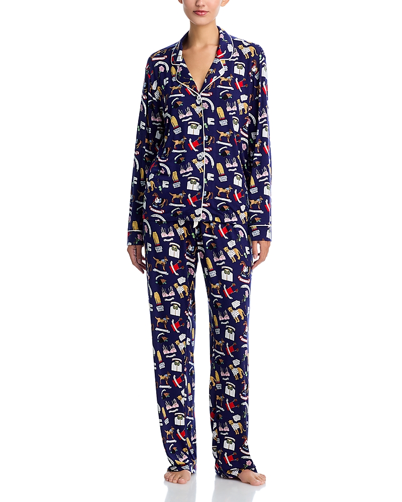 Aqua Long Pajama Set - Exclusive In Multi