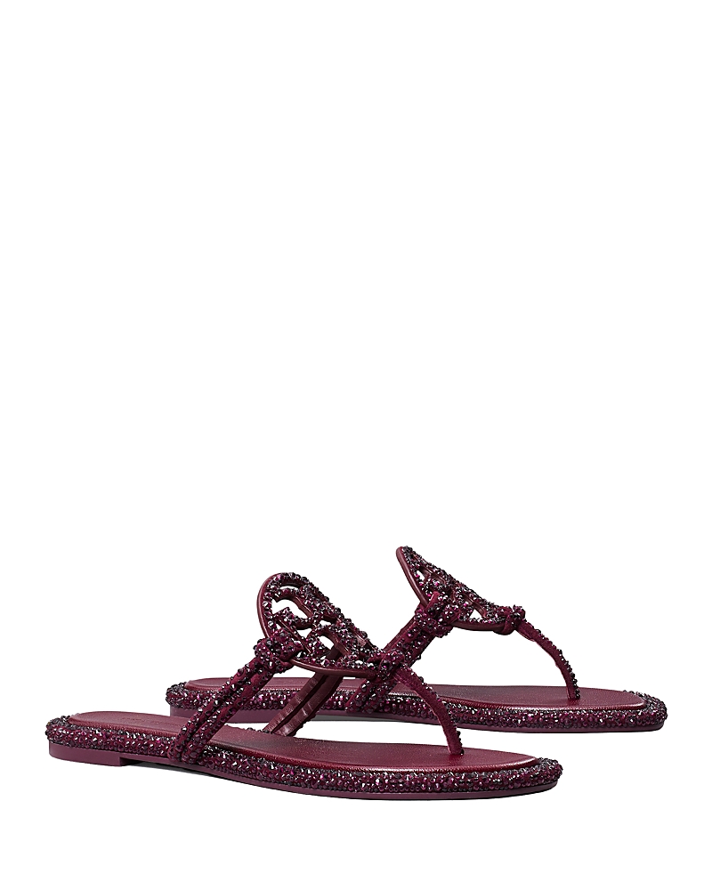 Tory Burch Women's Miller Knotted Crystal Sandal