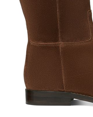 Women's T Lock Suede Riding Boots
