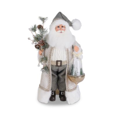 Glistening Forest Santa Figurine