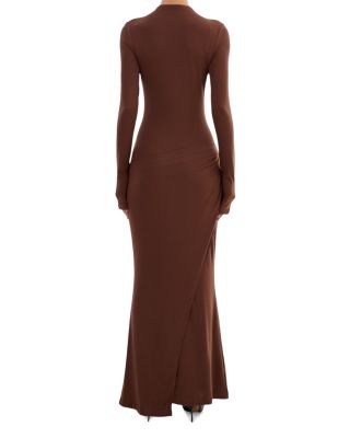 Mock Neck Mermaid Dress