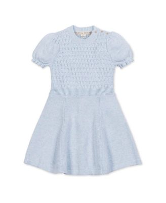  Girls' Organic Puff Sleeve Sweater Dress - Little Kid, Big Kid