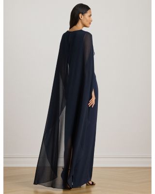 Cape Georgette Gown