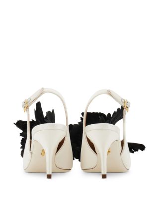 Women's Gemma 70 Embellished Leather Slingback Pumps