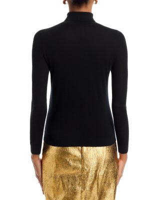 Long Sleeved Cashmere Turtleneck Top  