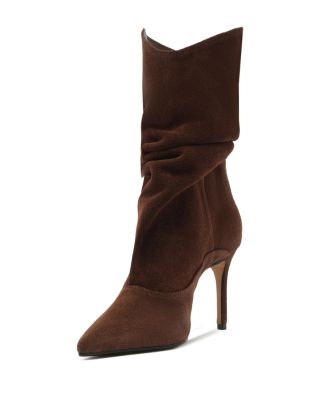 Women&#39;s Maryana Up Slouch Nubuck Leather Ankle Boots