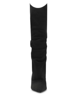 Women's Maryana Up Slouch Nubuck Leather Tall Boots