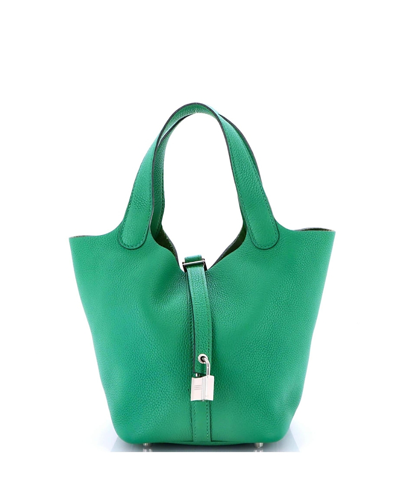 Pre-owned Pre-owned Hermes Hermes Pm Picotin Lock Bag Maurice In Green