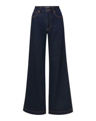 Kasey Mid Rise Wide Leg Jeans in Indigo Rinse